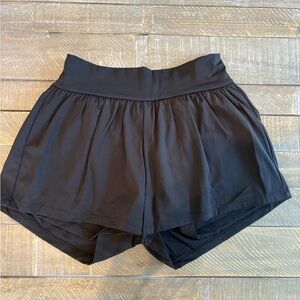 NWT. Halara Softlyzero Airy athletic shorts. Black. Size small.